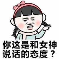 你这是和女神说话的态度？表情包