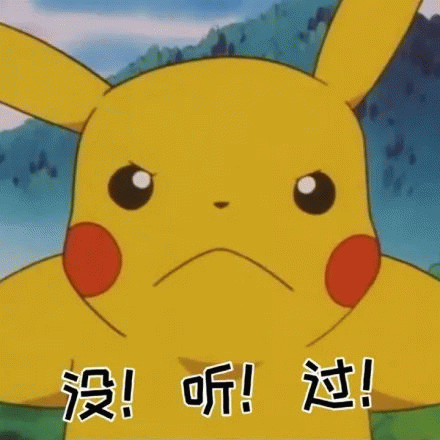 愤怒的皮卡丘：没听过！
