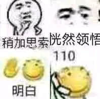 稍作思索恍然大悟 110 明白梗图