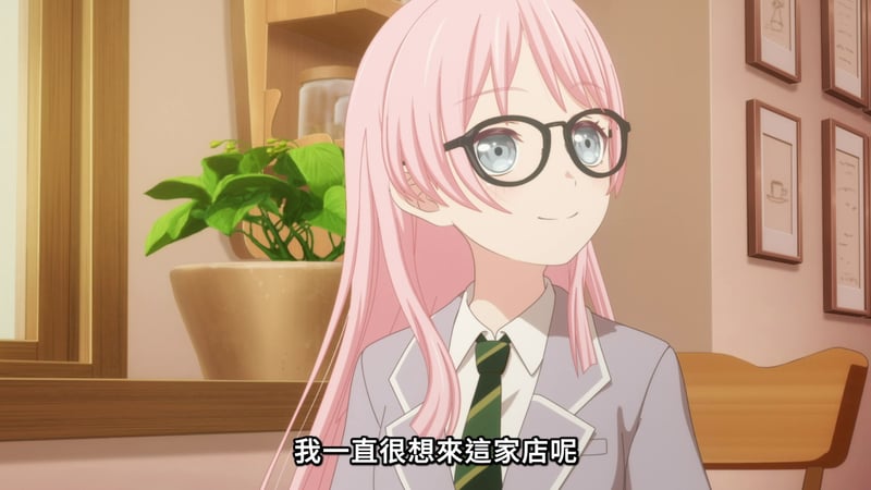 MyGO! 粉发眼镜少女店内场景