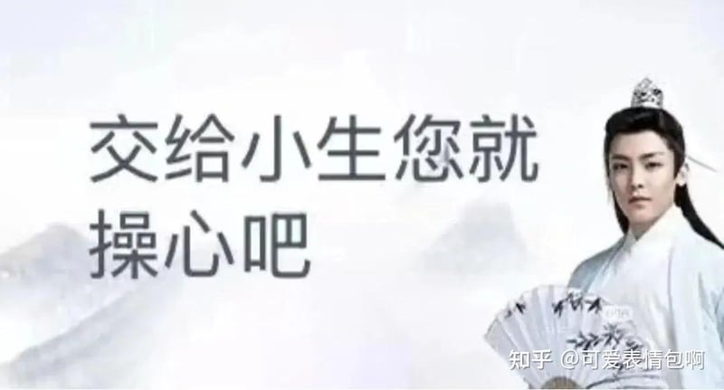 古风小生表情包：交给小生您就操心吧