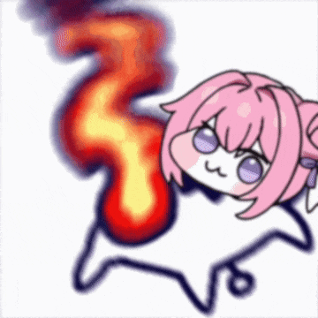 Doro（桃乐丝二创）火焰动态表情包