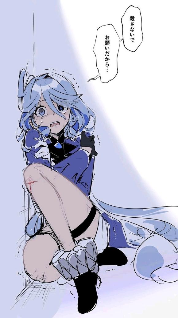 蓝发少女