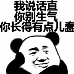 说话直系列熊猫头表情包