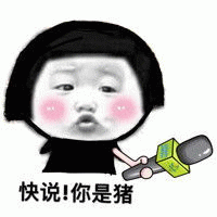 快说你是猪 卡通表情包