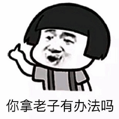 你拿老子有办法吗 表情包