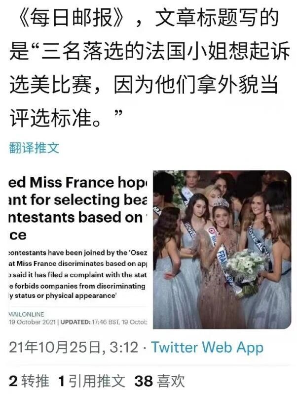 选美比赛参赛者