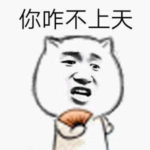你咋不上天 猫咪表情包