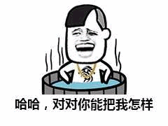 坐桶挑衅表情包