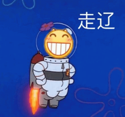 宇航员笑脸表情包：走辽