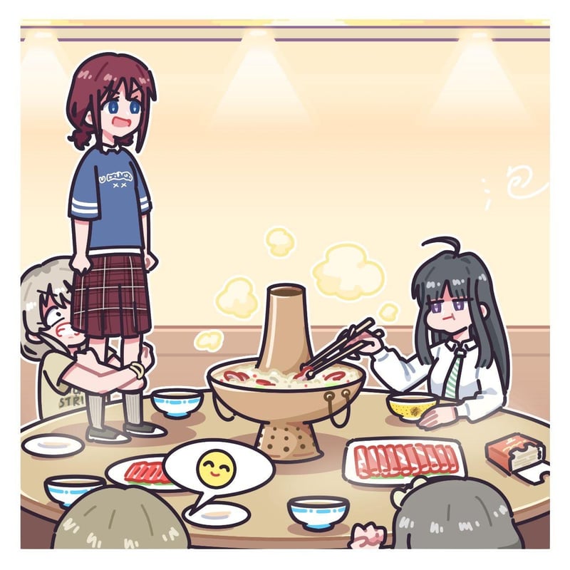 棕发女生