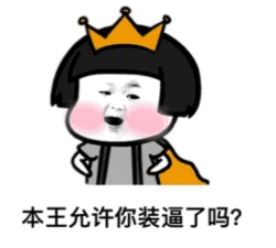 本王允许你装逼了吗？卡通表情包