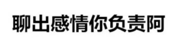 聊出感情你负责阿