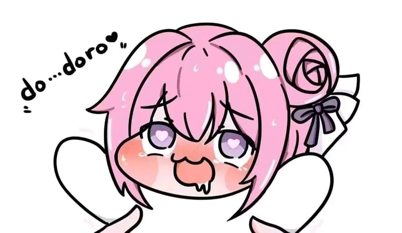 呆萌粉毛Doro表情包：do...doro~