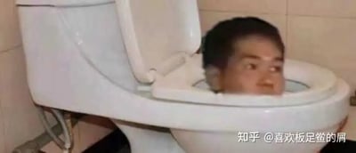 本图展现了一个头部被按进马桶的场景，这种画面对应“恶臭梗”“马桶梗”等常见的网络玩梗方式，带有羞辱、搞笑等多重情绪色彩。配合图像来源和常见的野兽先辈与“恶臭”相关的迷因，这类梗图常被用来形容某人因网络舆论/发言失误而被群嘲，被“社会性处决”的情景。

图中未出现明文的双关/谐音元素，但从内容与梗圈语境来看，这种马桶场面本身就是“臭不可闻”以及“社会性捏头”的象征性表达，暗示对对象的嘲讽、否定。

常见于与“野兽先辈”、“114514”、“恶臭梗”等圈层流行语相关的玩梗场所。该图有明显的羞辱与自嘲二重含义，应注意网络文明使用范围。