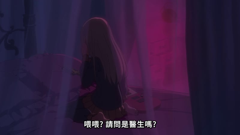 MyGO! 角色深夜独坐房间场景