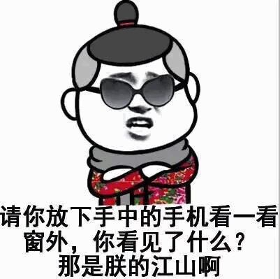 放下手机看窗外，那是朕的江山