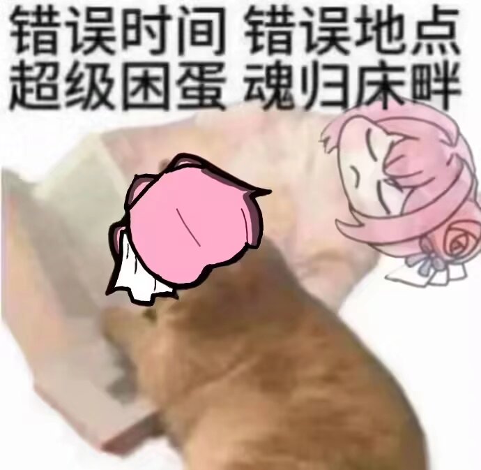 Doro困到魂归床畔表情包