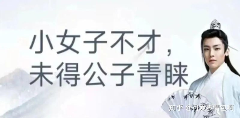 古风小生：小女子不才，未得公子青睐